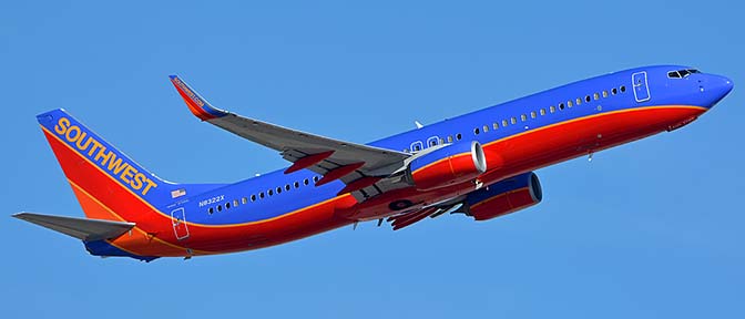 Southwest Boeing 737-8H4 N8322X, Phoenix Sky Harbor, October 16, 2017